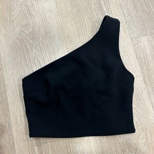 REVOLVE Black One-Shoulder Tank Top